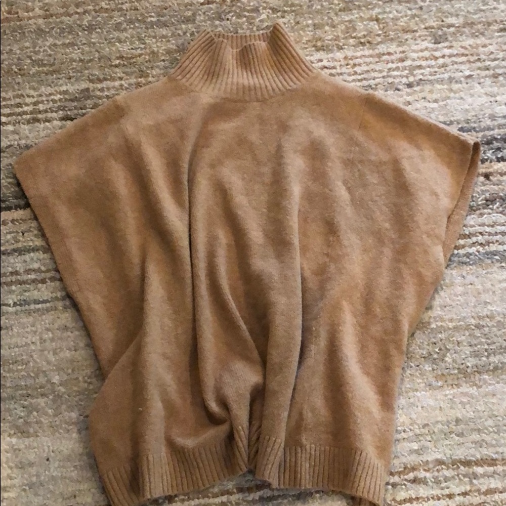 LOU & GREY FUNNELNECK PONCHO SWEATER